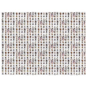 IBL Infinite Faces Throw Blanket